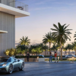 Modern apartment building at Parkland in Dubai Hills Estate