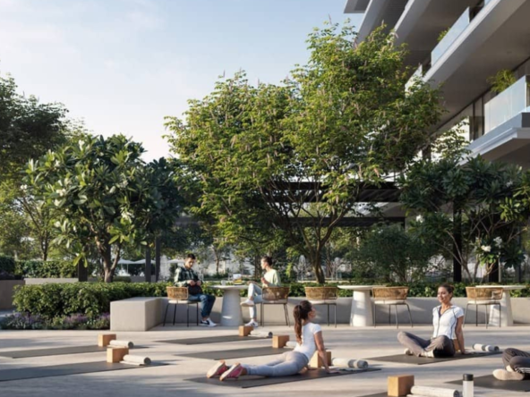 Modern living room at Altan by Emaar
