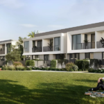 Landscaped park and green areas within Greenville 2 by Emaar