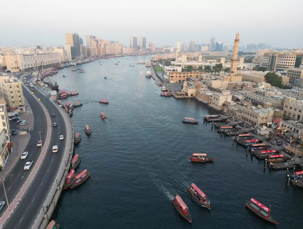 Dubai Creek Deira wharf upgrade in progress 2025