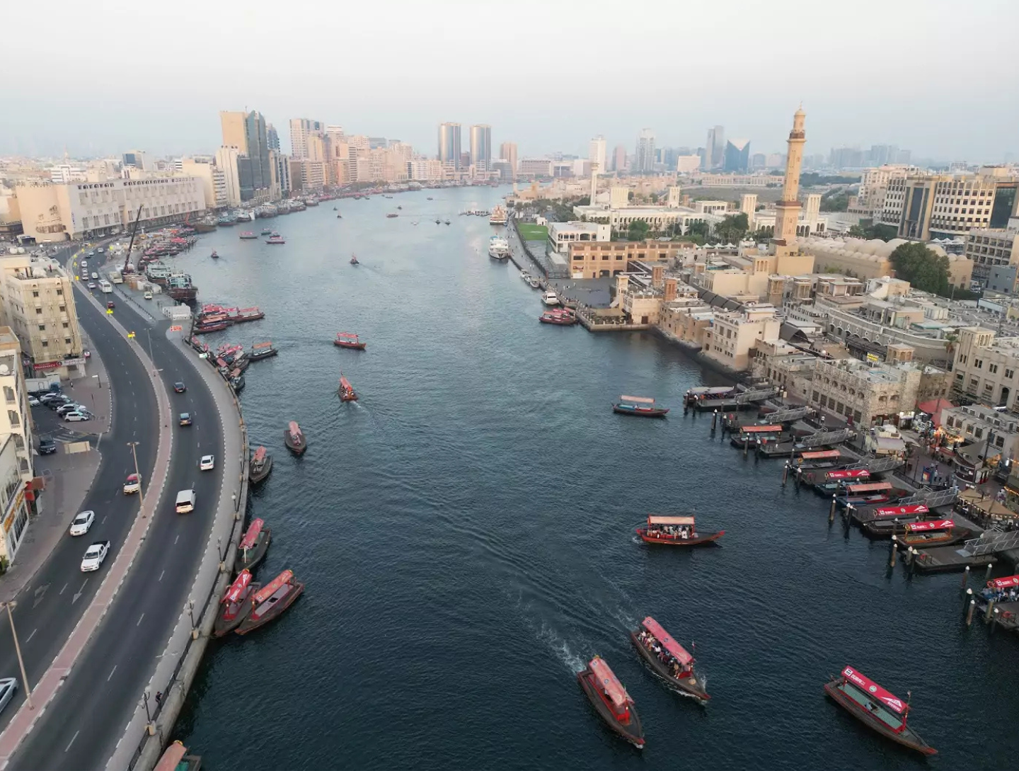Dubai Creek Deira wharf upgrade in progress 2025