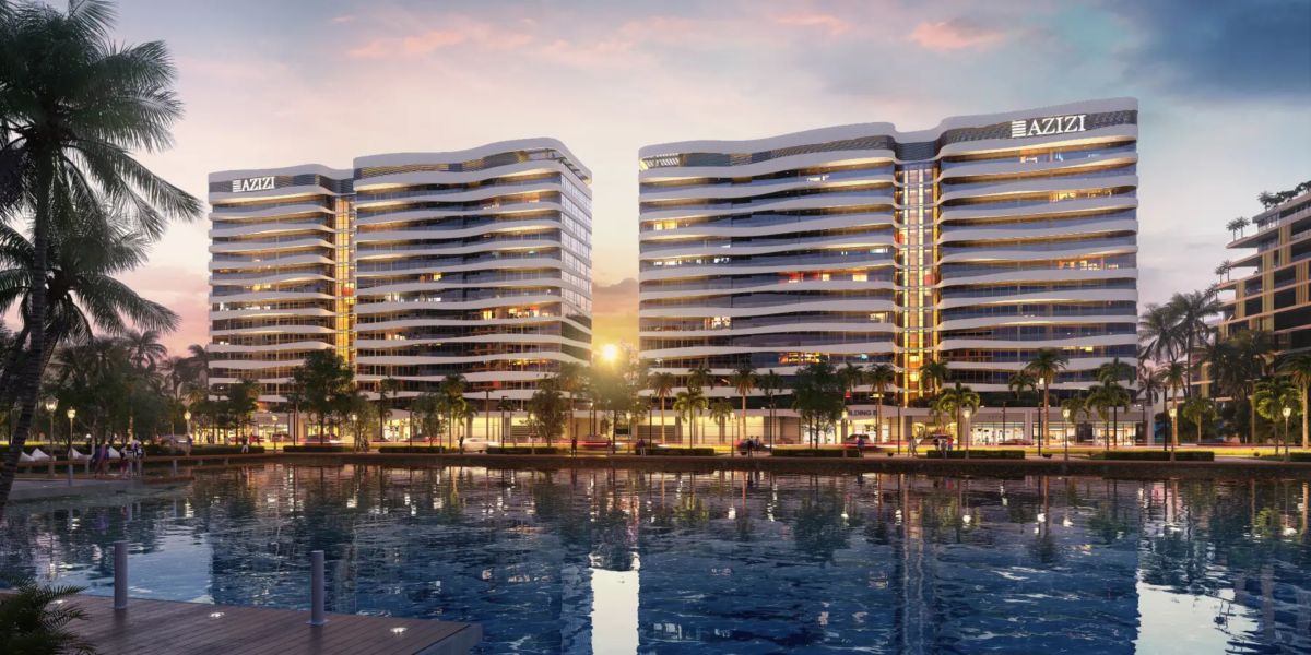 Azizi Venice location in Dubai South near airport