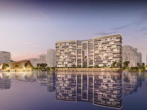 Modern interiors of Azizi Venice apartments