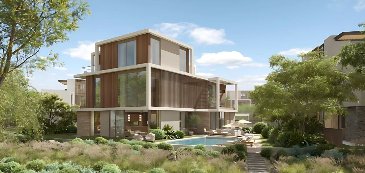 Masterplan of Acres 3 by Estates by Meraas showing green spaces and layout