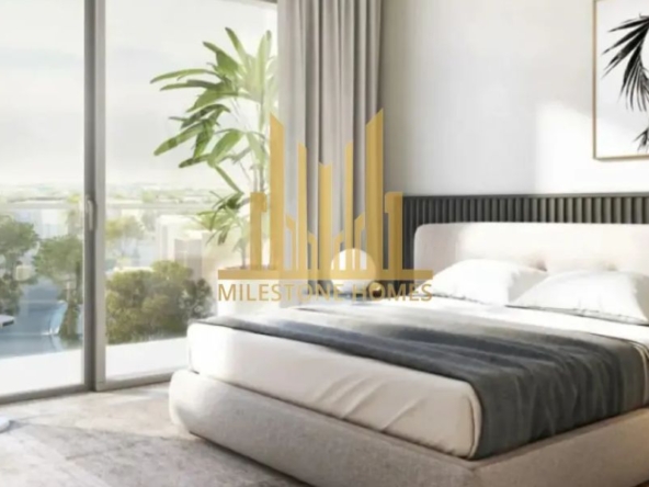 Modern bedroom interior at Camelia Villas Damac Hills