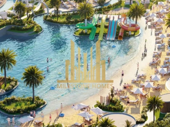 Malibu Beach-style water park in Camelia Villas Damac Hills