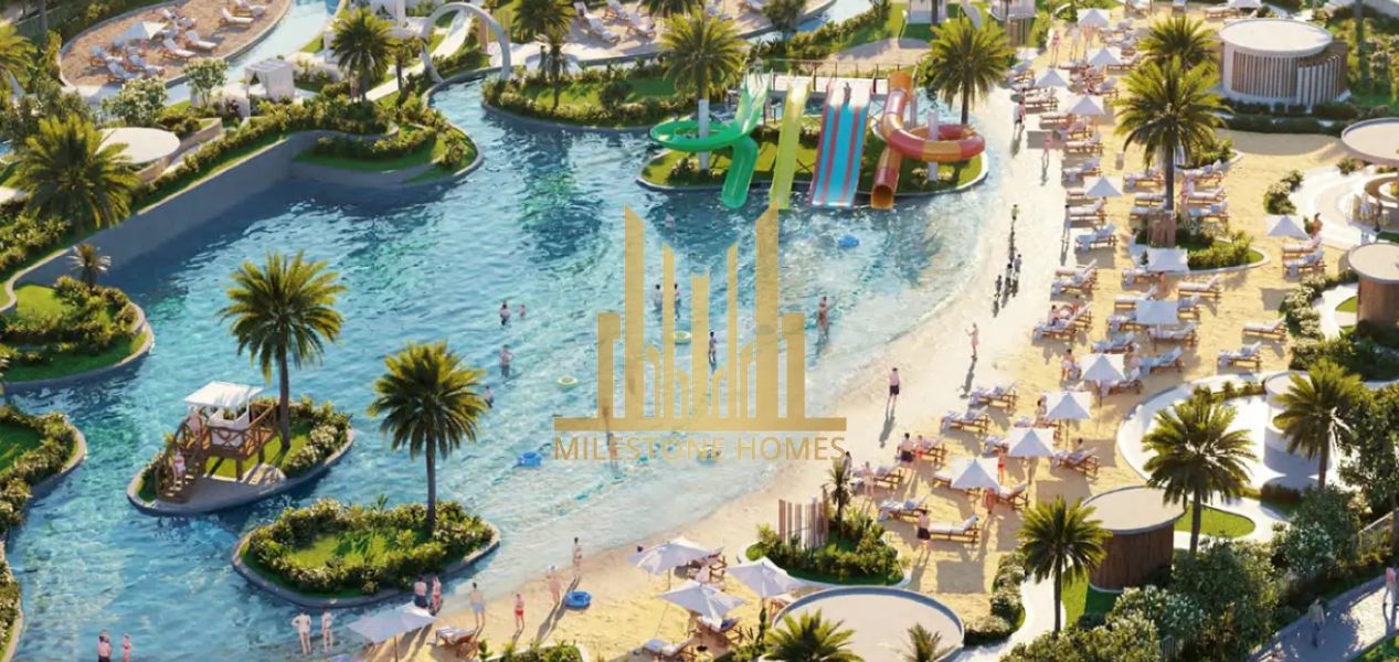 Malibu Beach-style water park in Camelia Villas Damac Hills