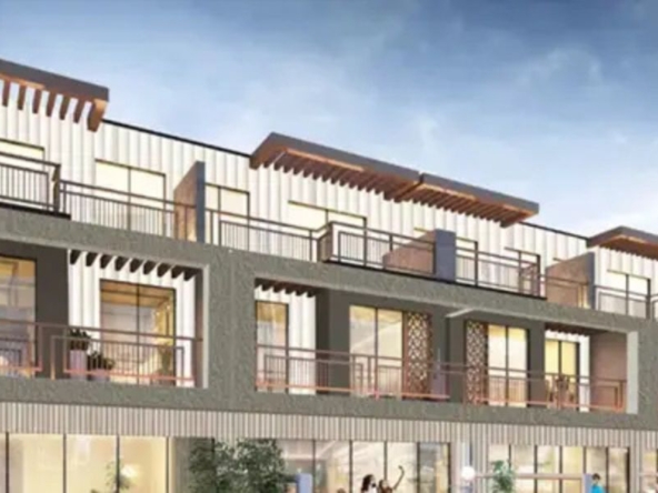 Camelia Villas Damac Hills modern villa facade with large balconies