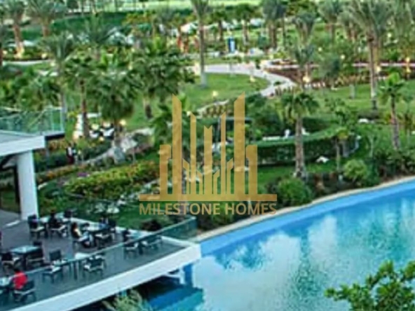 Rooftop dining and scenic garden view at Camelia Villas Damac Hills