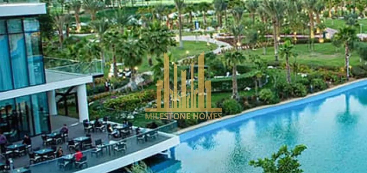 Rooftop dining and scenic garden view at Camelia Villas Damac Hills
