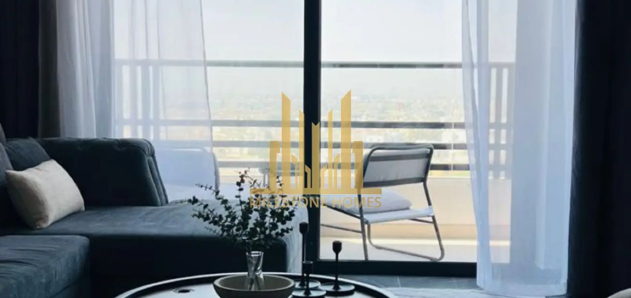 Balcony view from Furnished Apartment Arjan Dubai