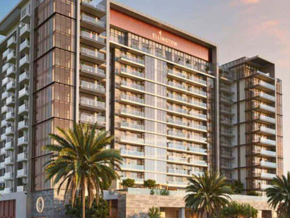 Full exterior view of Ellington House Dubai Hills residential tower