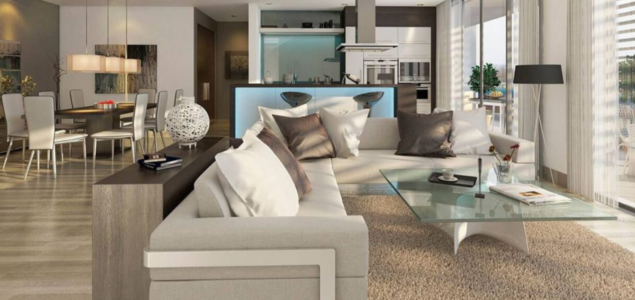 Living room at Skyscape Aura Sobha Hartland