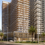 Exterior view of Binghatti Starlight Al Jaddaf residential apartments in Dubai