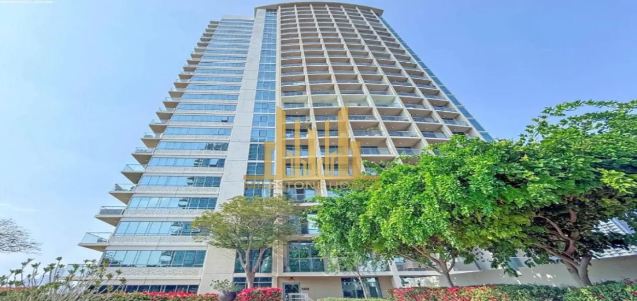2‑bedroom Golf Greens apartment building facade — premium mid-rise residential tower