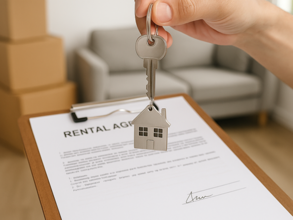 Ending tenancy in Dubai with rental agreement and house keys