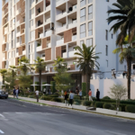 Exterior view of Hillside Residences Wasl Gate showcasing the architecture and landscaped surroundings