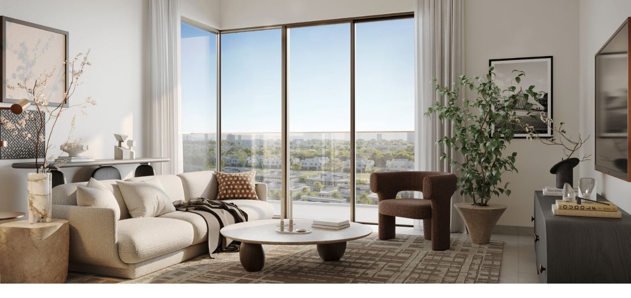 Balcony view of Dubai Hills from Rosehill by Emaar at Dubai Hills Estate