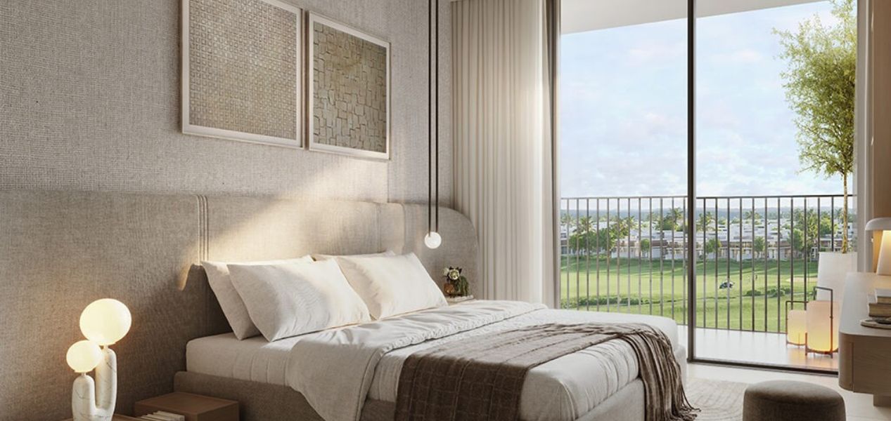 Stylish Bedroom at Golf Meadow Emaar South properties