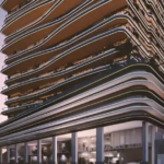 Exterior view of Binghatti Skyblade Downtown Dubai showcasing modern architectural design