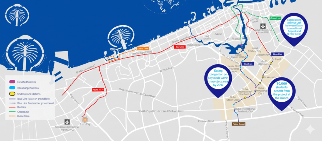 Best areas to live in Dubai for short commute – map