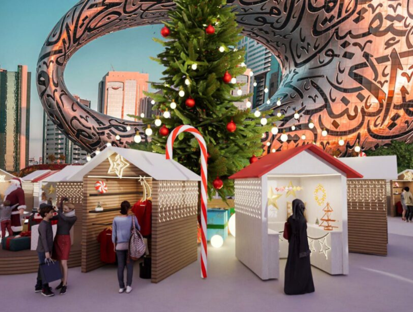 Winter markets in Dubai for Christmas