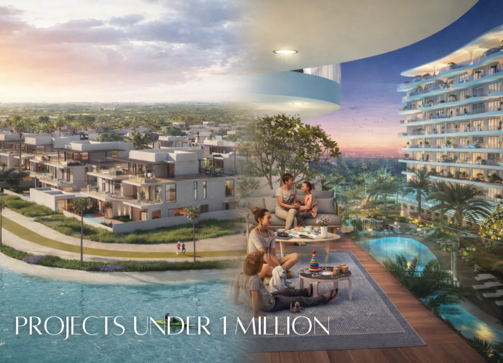 upcoming projects in Dubai under 1 million