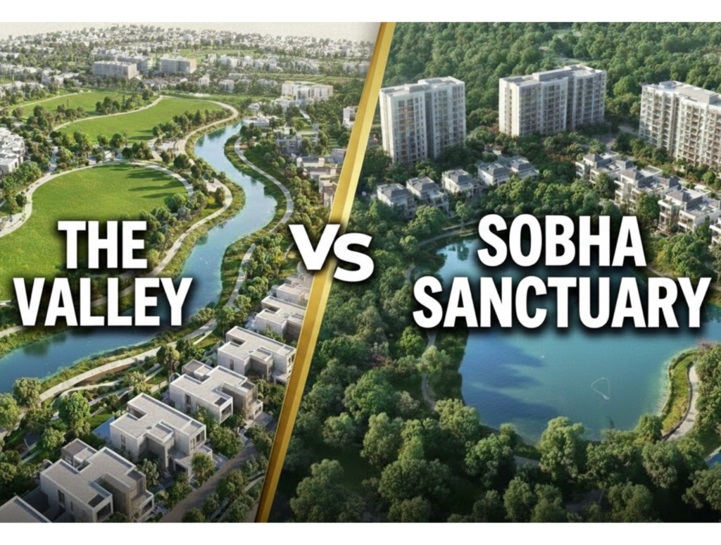The Valley Phase 3 vs Sobha Sanctuary