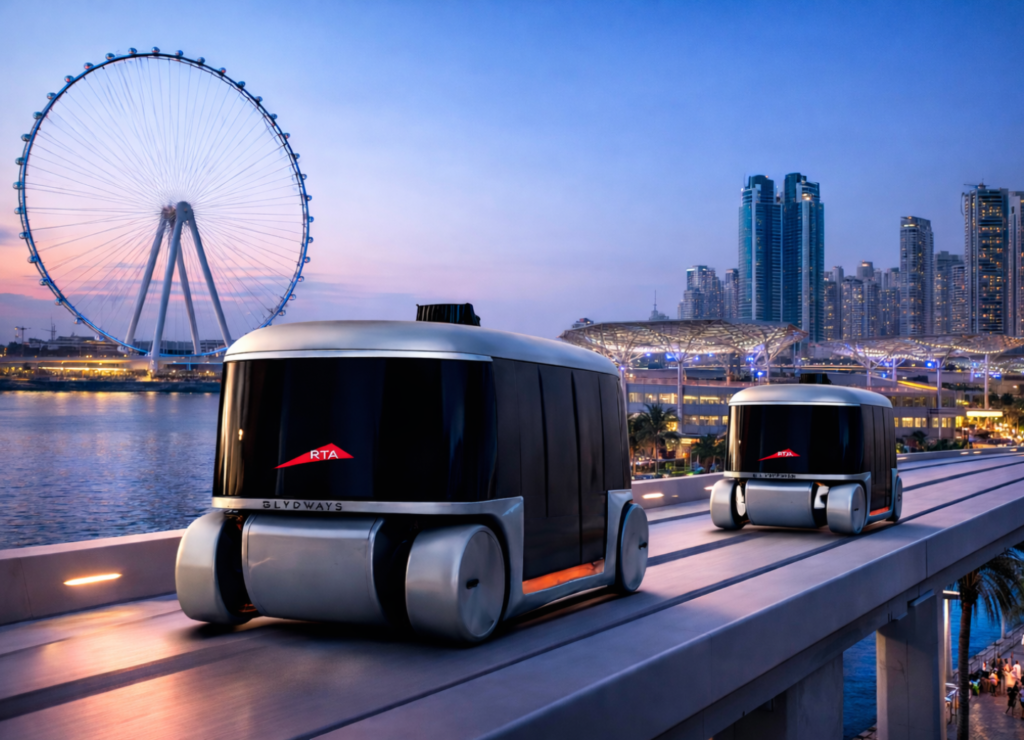 Dubai self-driving pods