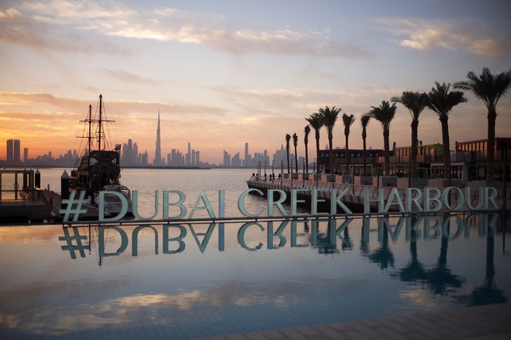 Best places to visit in Dubai during Eid at Dubai Creek Harbour waterfront promenade