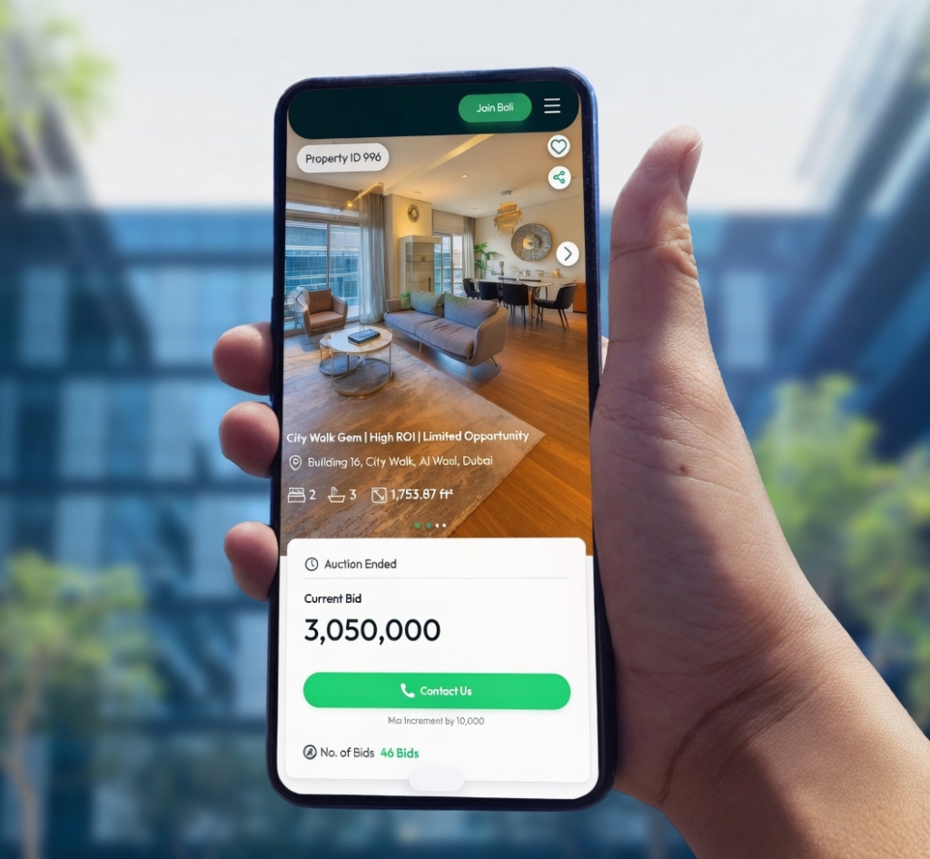 uae digital property auction